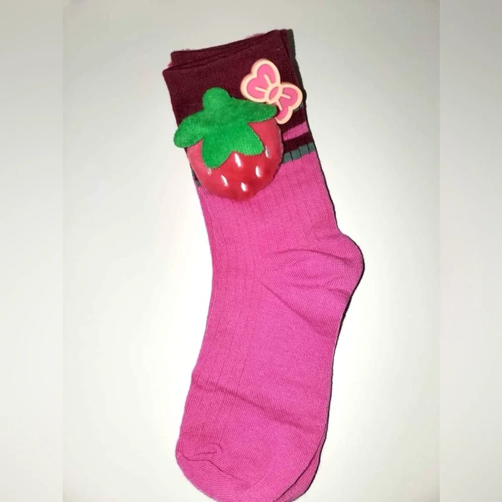Disney Toys Story Lotso Bear Mid-calf Fashion Cartoon Anime Funny Ugly Socks NIB